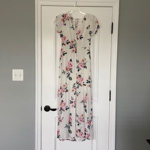 White Floral Maxi Dress